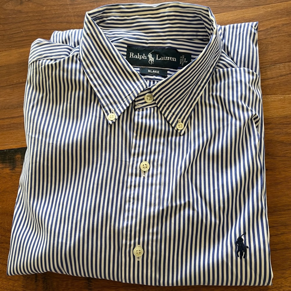 Ralph Lauren Polo Blake Fit Striped Dress Shirt